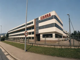 The original Izarra company building in Zamudio